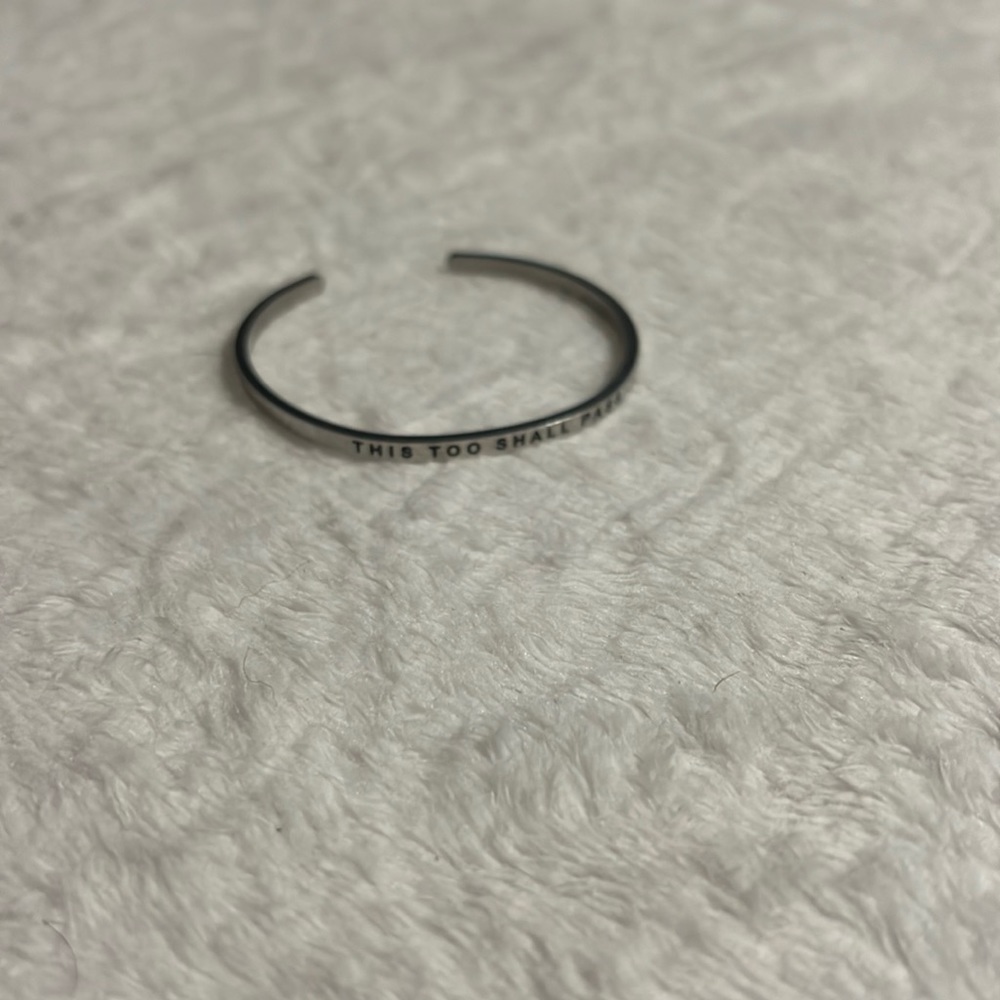 Mantraband This Too Shall Pass Cuff Bracelet